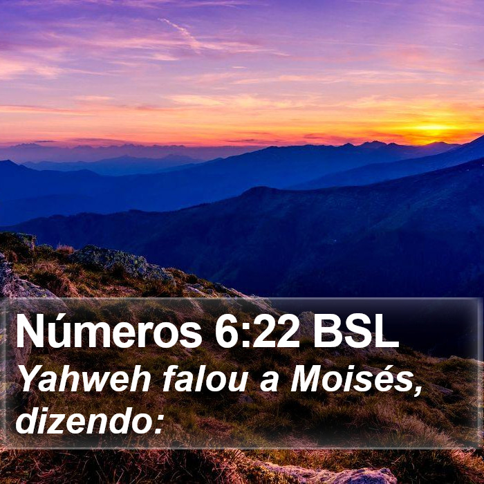 Números 6:22 BSL Bible Study