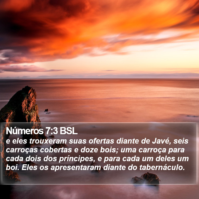 Números 7:3 BSL Bible Study