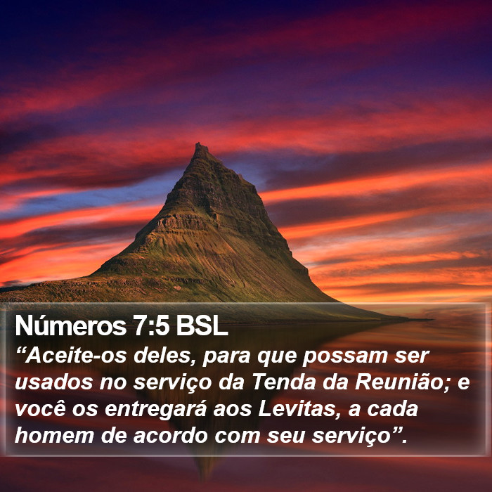 Números 7:5 BSL Bible Study