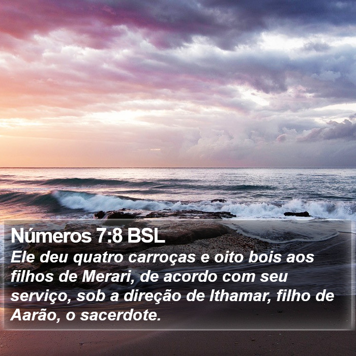 Números 7:8 BSL Bible Study