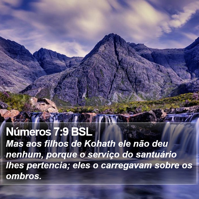 Números 7:9 BSL Bible Study