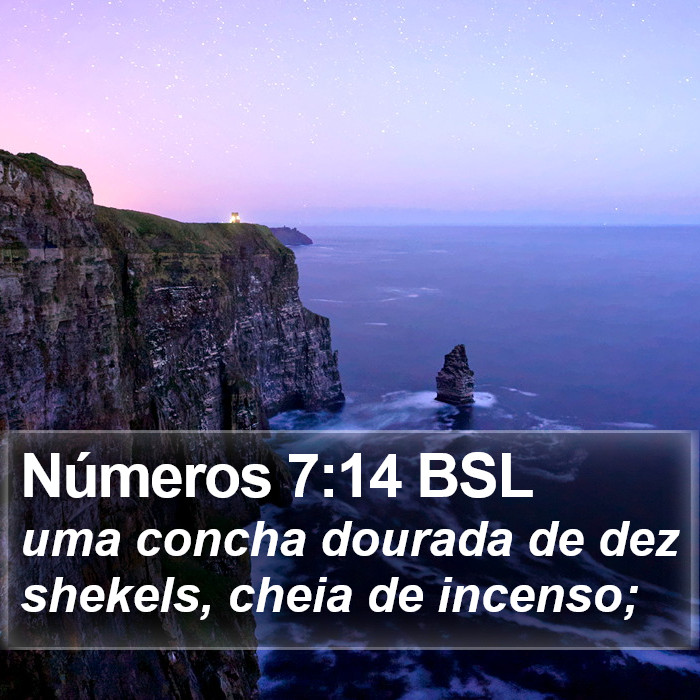 Números 7:14 BSL Bible Study