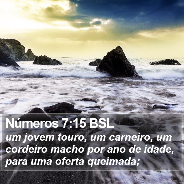 Números 7:15 BSL Bible Study