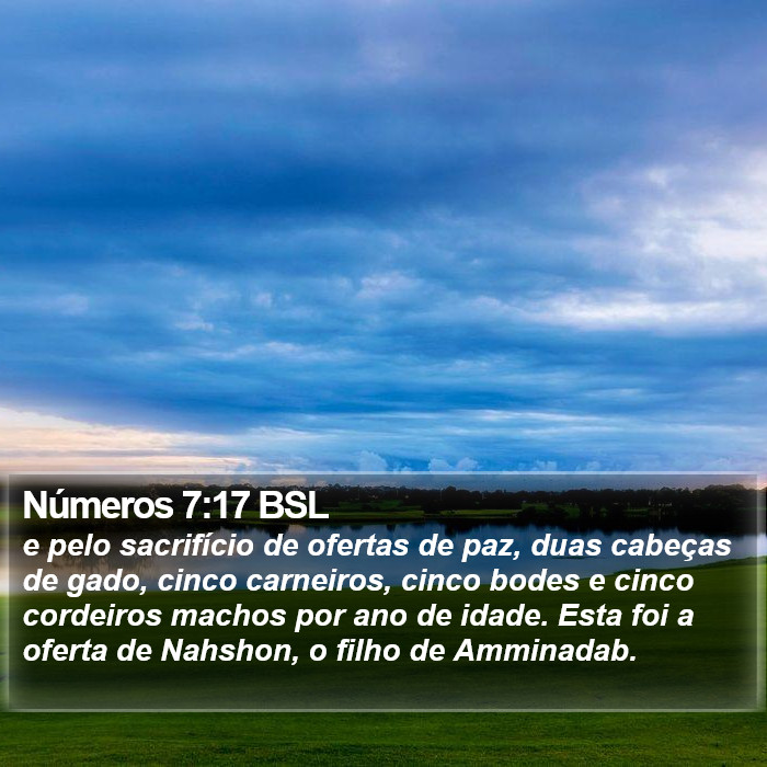 Números 7:17 BSL Bible Study