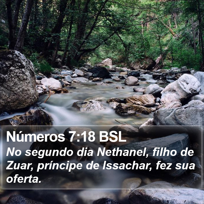 Números 7:18 BSL Bible Study