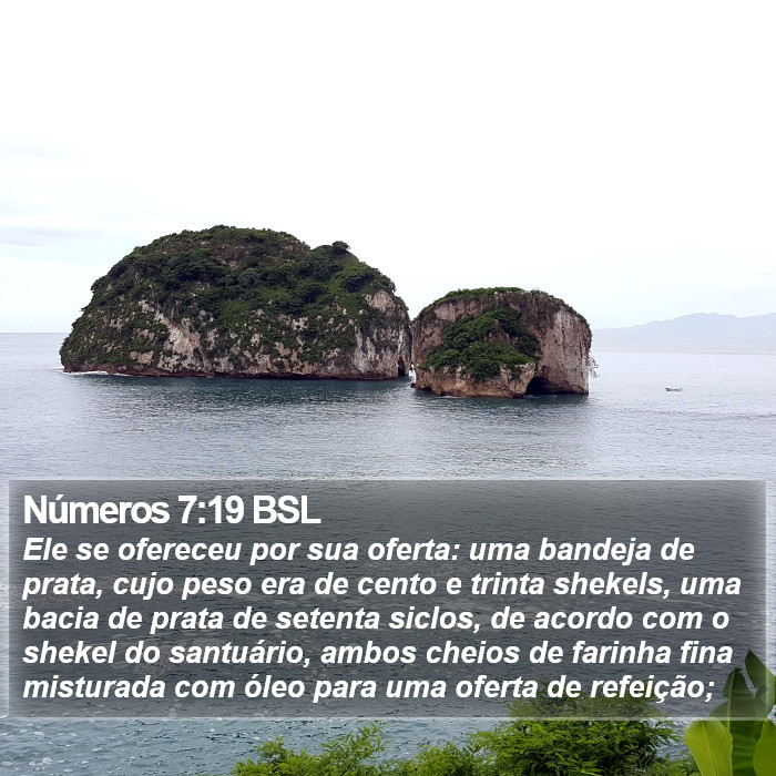 Números 7:19 BSL Bible Study