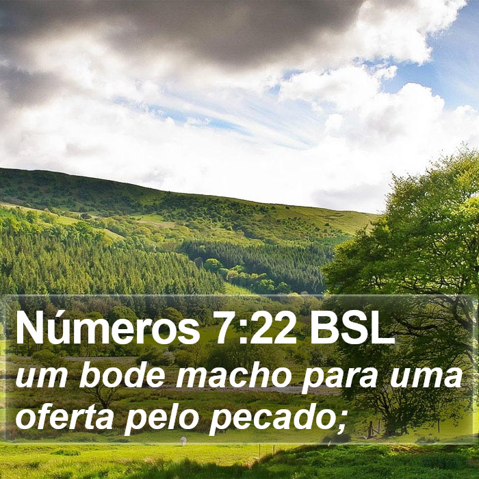 Números 7:22 BSL Bible Study