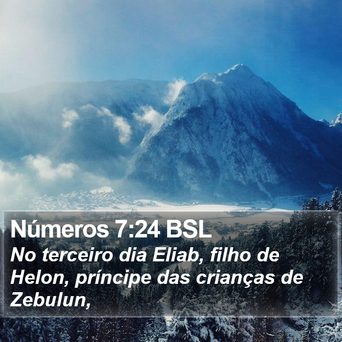 Números 7:24 BSL Bible Study