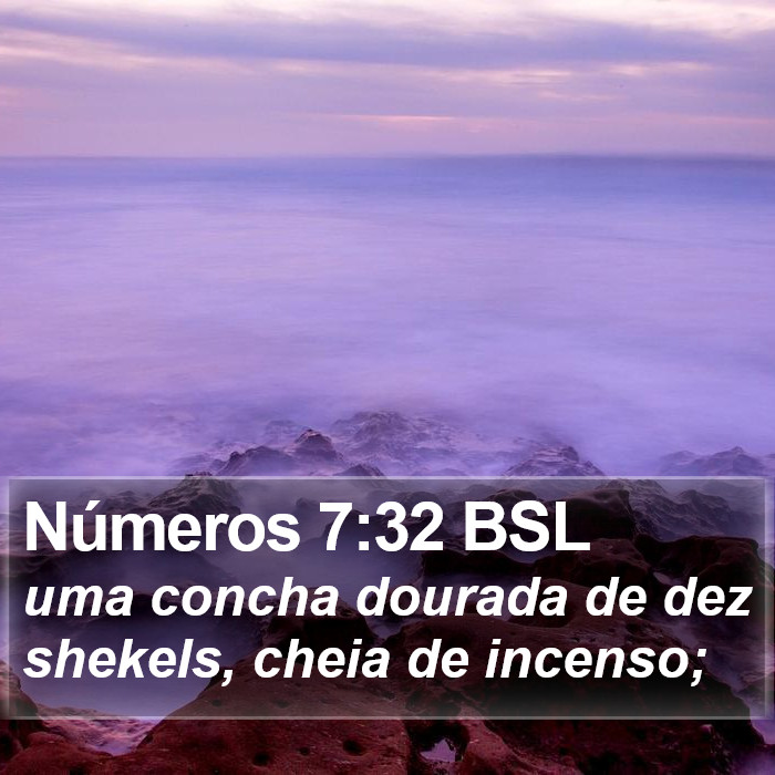 Números 7:32 BSL Bible Study