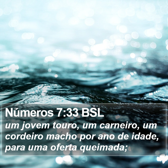 Números 7:33 BSL Bible Study