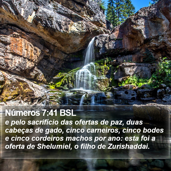 Números 7:41 BSL Bible Study