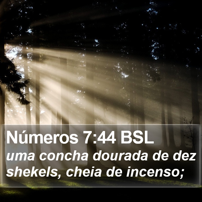 Números 7:44 BSL Bible Study