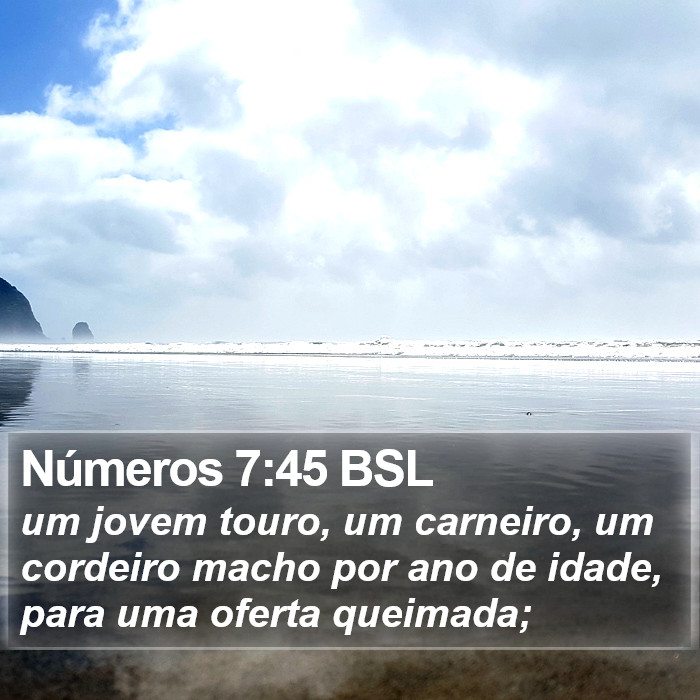 Números 7:45 BSL Bible Study