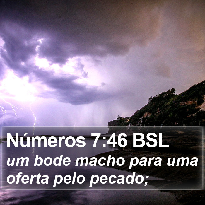 Números 7:46 BSL Bible Study