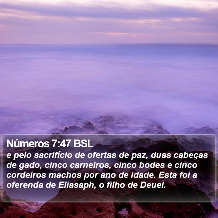 Números 7:47 BSL Bible Study