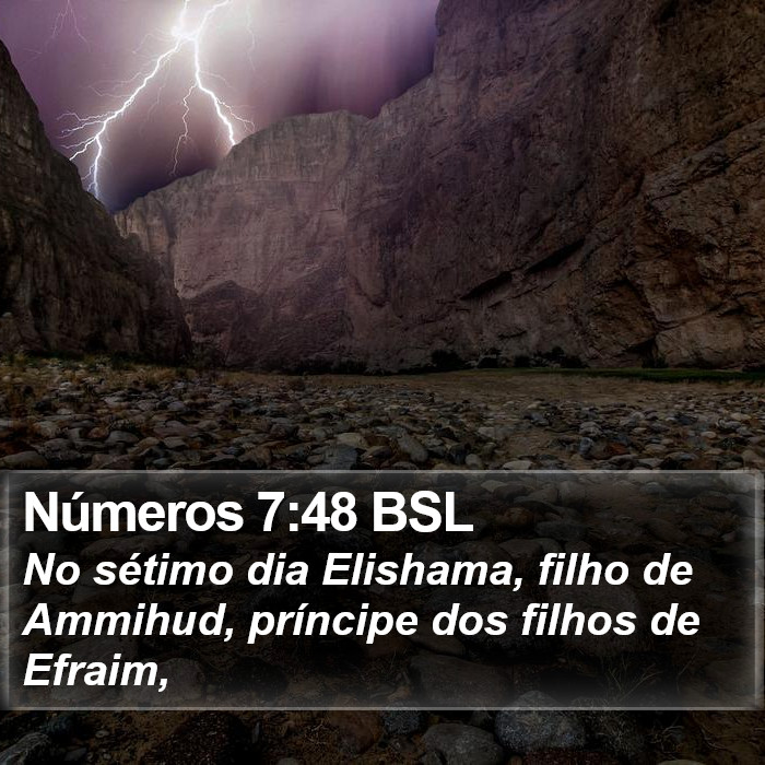 Números 7:48 BSL Bible Study