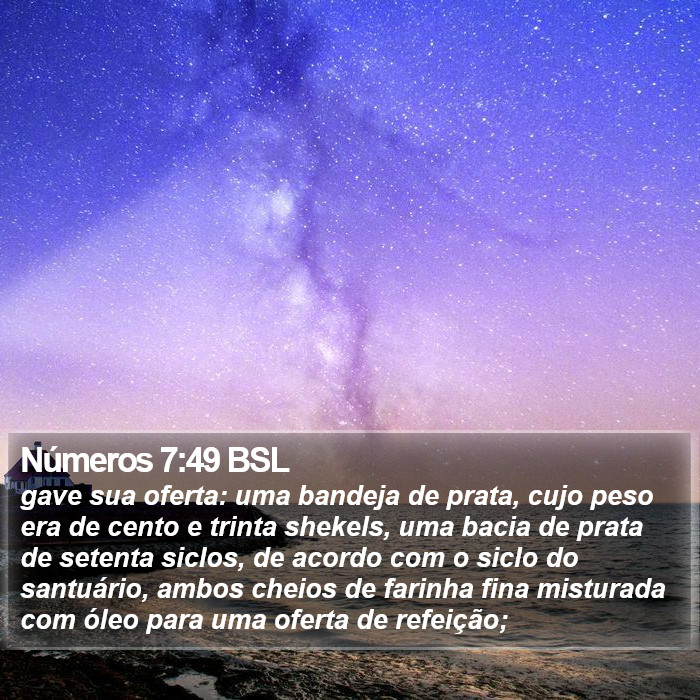 Números 7:49 BSL Bible Study