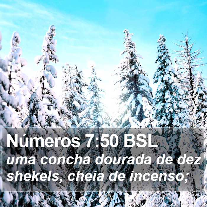 Números 7:50 BSL Bible Study