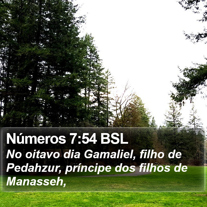 Números 7:54 BSL Bible Study