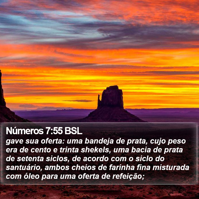 Números 7:55 BSL Bible Study