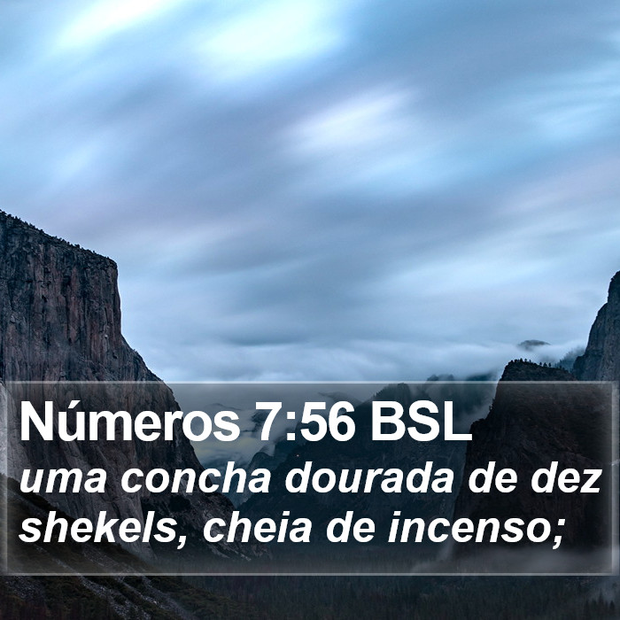 Números 7:56 BSL Bible Study