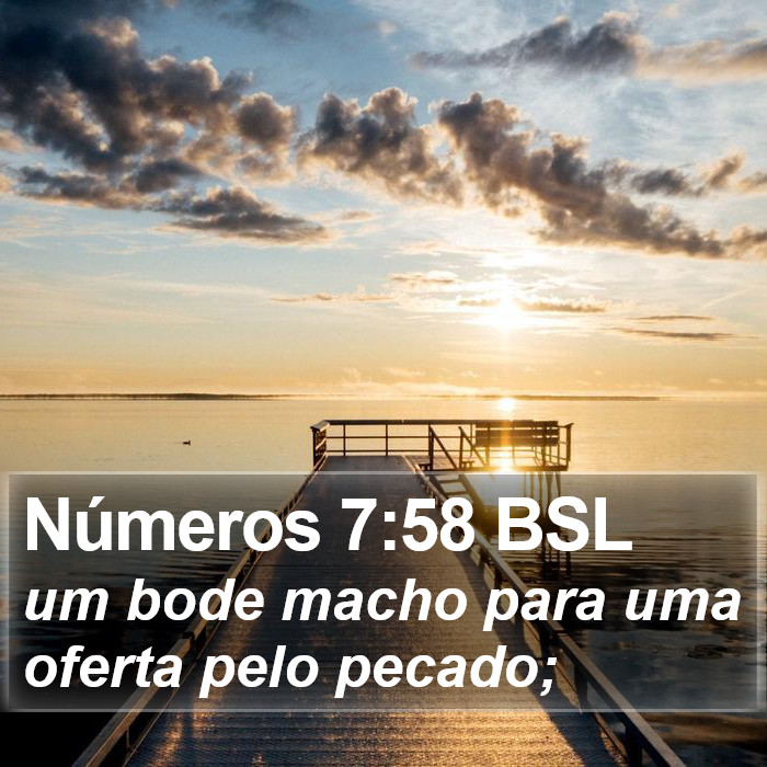 Números 7:58 BSL Bible Study