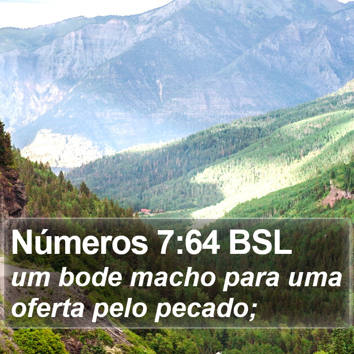 Números 7:64 BSL Bible Study