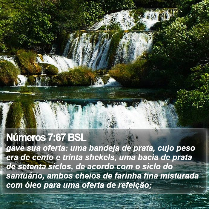 Números 7:67 BSL Bible Study