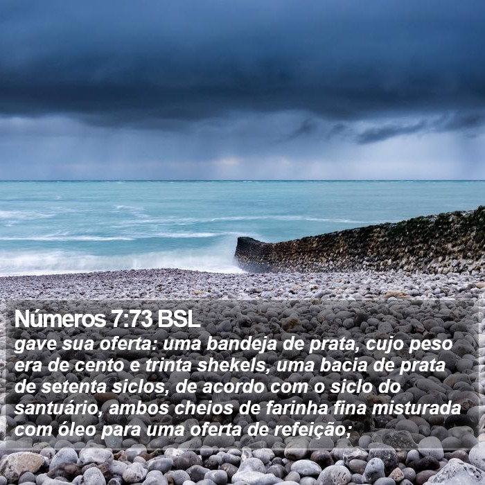 Números 7:73 BSL Bible Study