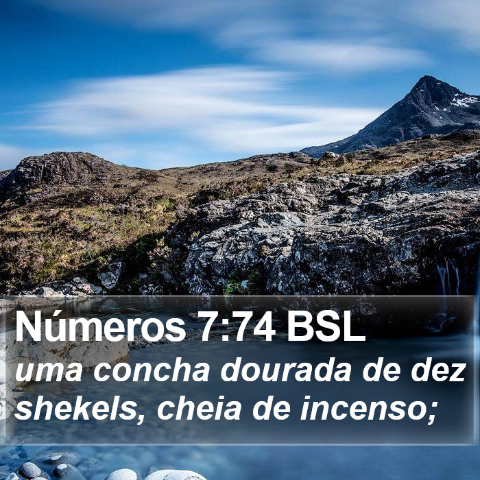 Números 7:74 BSL Bible Study