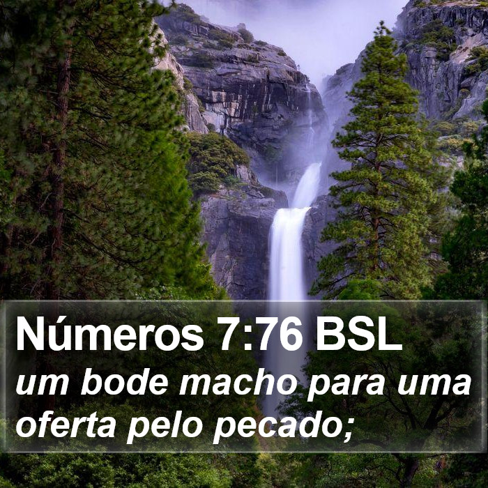 Números 7:76 BSL Bible Study