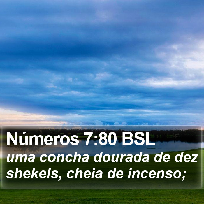 Números 7:80 BSL Bible Study