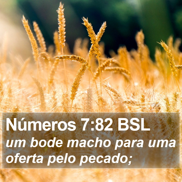 Números 7:82 BSL Bible Study