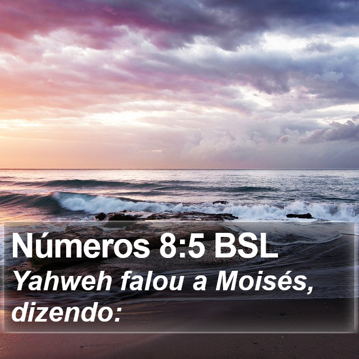 Números 8:5 BSL Bible Study