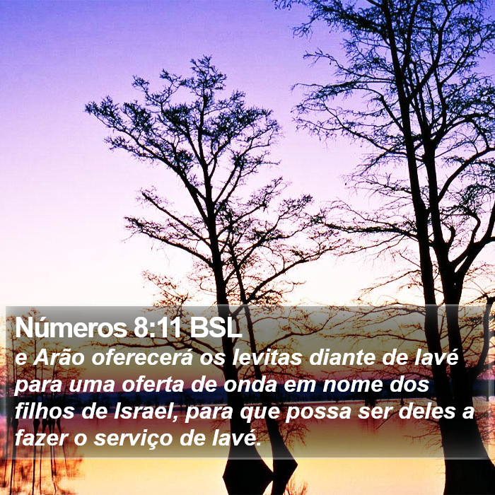 Números 8:11 BSL Bible Study