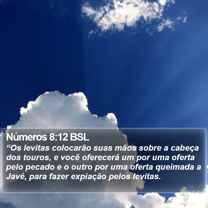 Números 8:12 BSL Bible Study