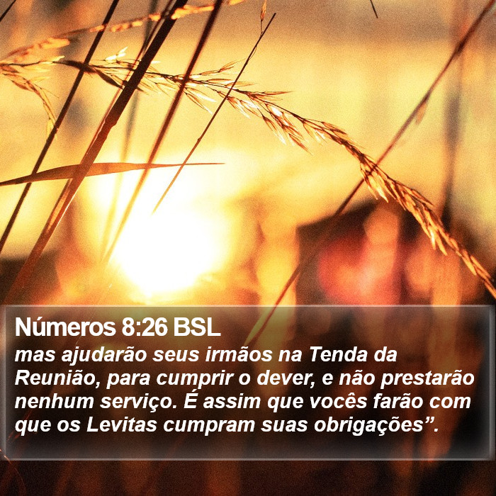 Números 8:26 BSL Bible Study