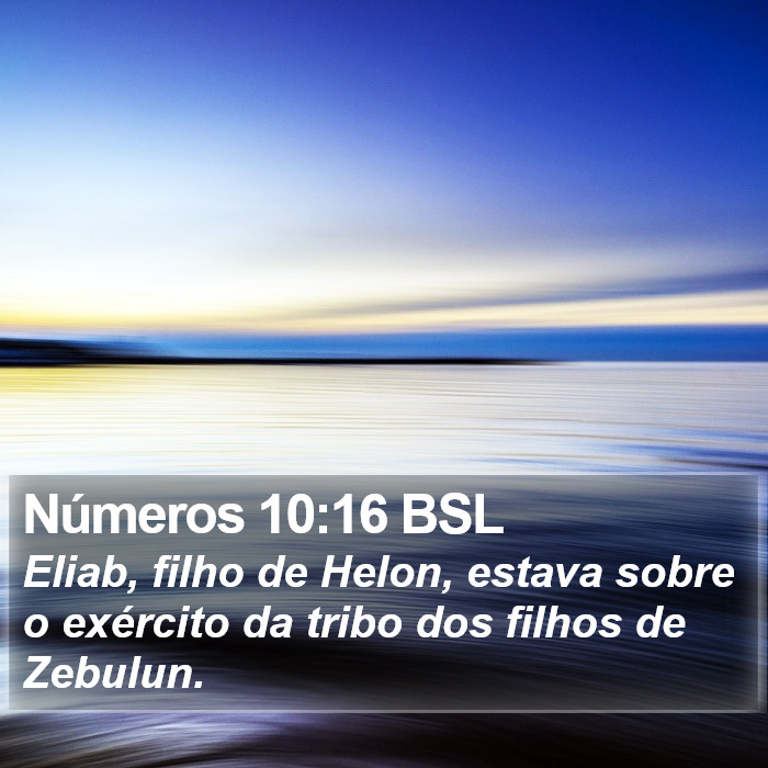 Números 10:16 BSL Bible Study