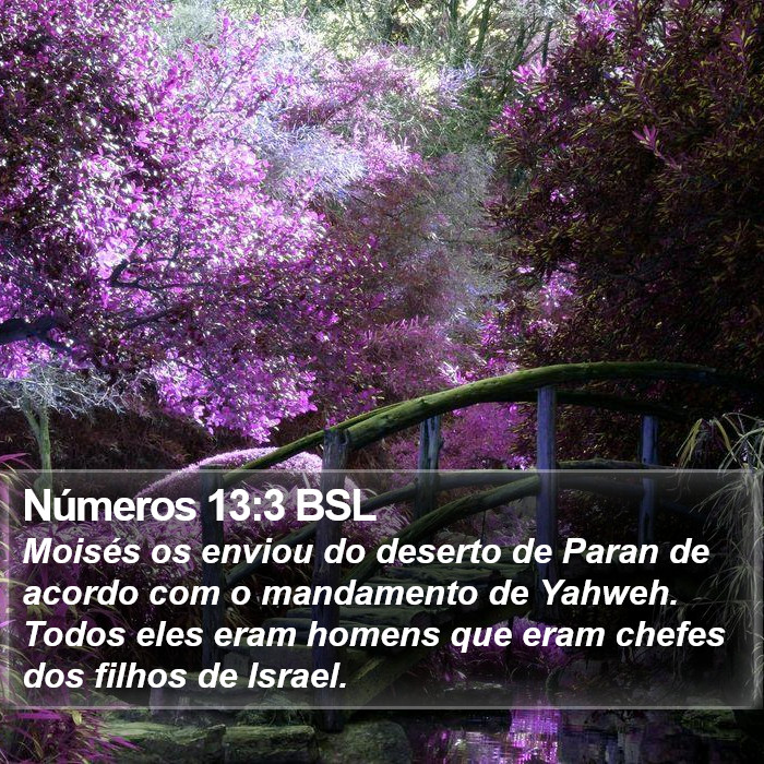 Números 13:3 BSL Bible Study