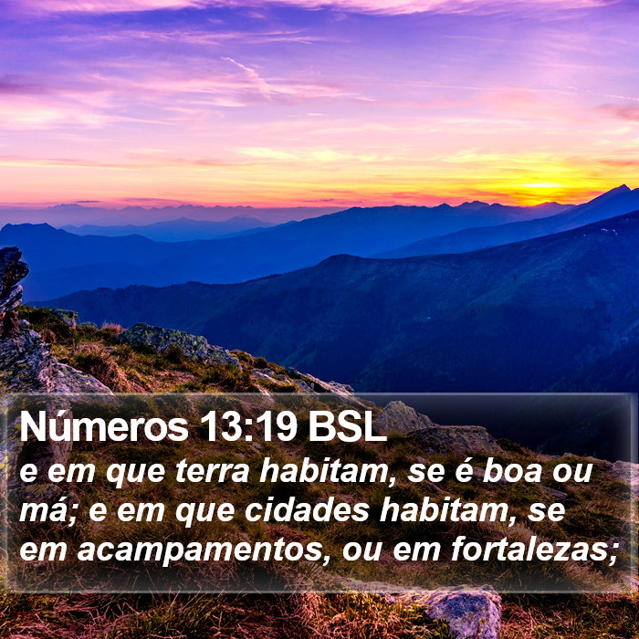 Números 13:19 BSL Bible Study