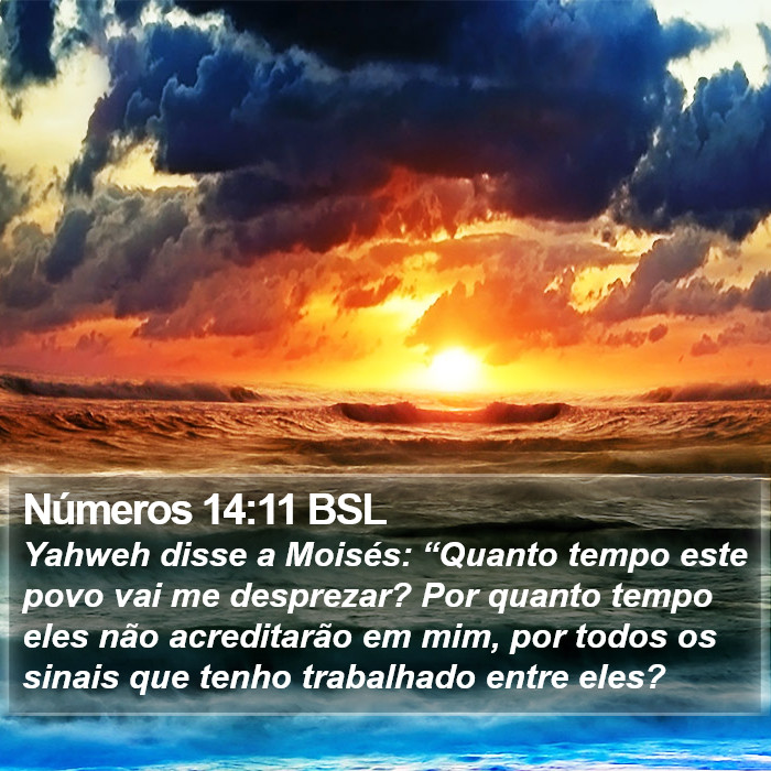 Números 14:11 BSL Bible Study