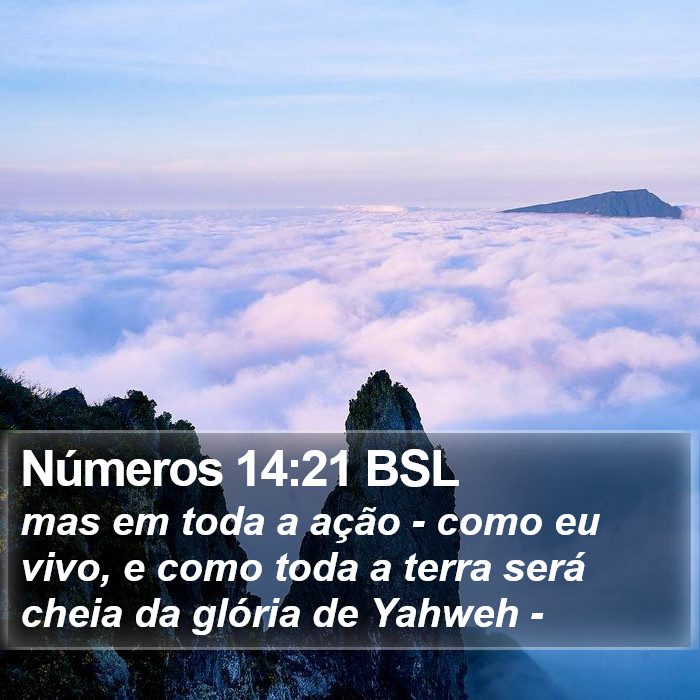 Números 14:21 BSL Bible Study