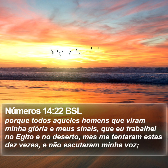 Números 14:22 BSL Bible Study