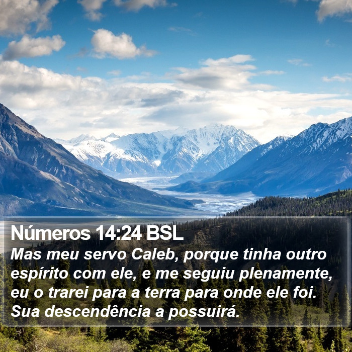 Números 14:24 BSL Bible Study