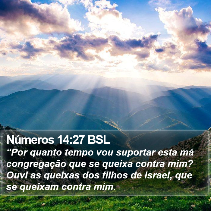 Números 14:27 BSL Bible Study