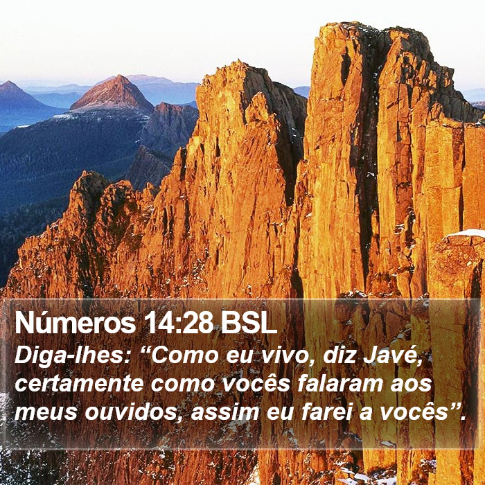Números 14:28 BSL Bible Study