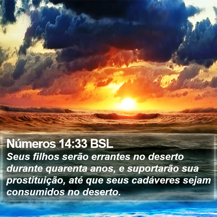 Números 14:33 BSL Bible Study