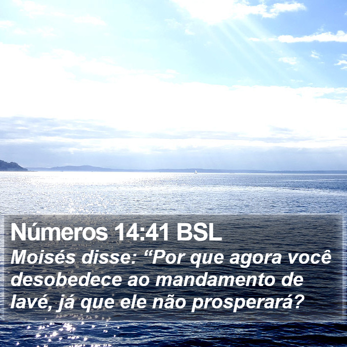 Números 14:41 BSL Bible Study
