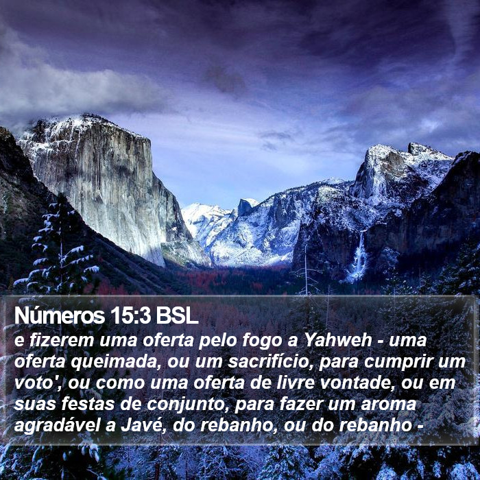 Números 15:3 BSL Bible Study