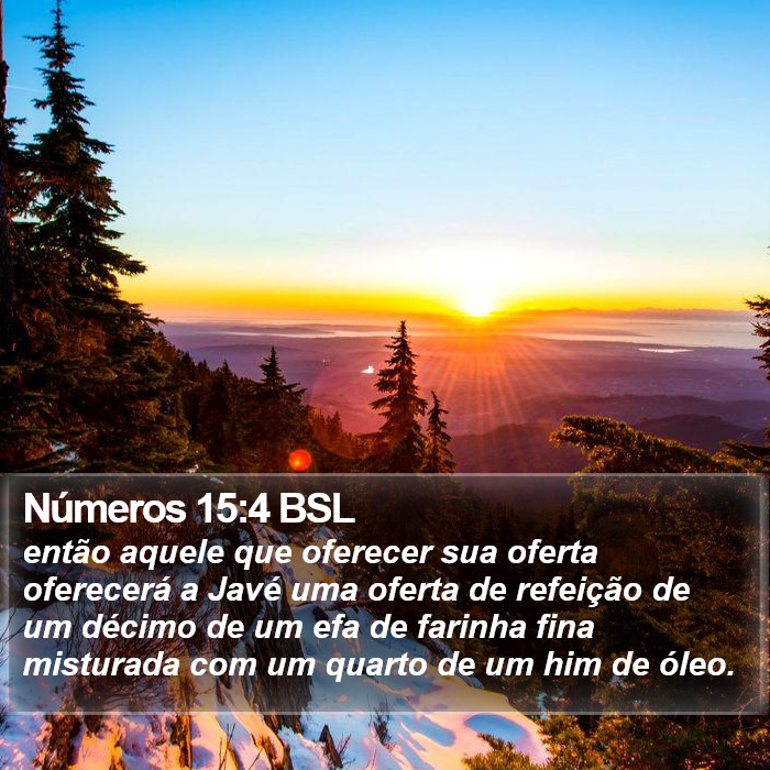 Números 15:4 BSL Bible Study